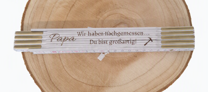 Zollstock personalisiert mit Namen oder Spruch