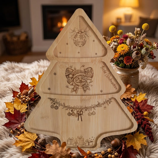 Tannenbaum - Servierbrett aus Holz