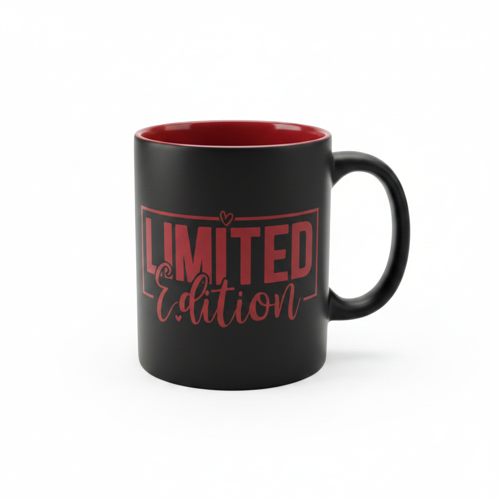 Farbige Keramiktasse mit Wunschtext