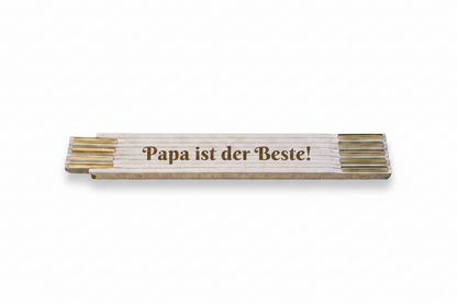 Zollstock personalisiert mit Namen oder Spruch